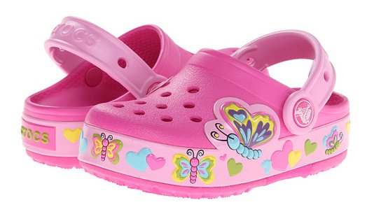 Crocs CrocsLights Butterfly 女童闪光洞洞鞋