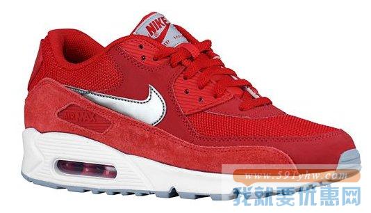 耐克（Nike）Air Max 90  红色男士款 运动休闲跑步鞋