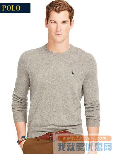 拉夫劳伦（Ralph Lauren）Wool Crewneck Sweater男士 多色可选圆领羊毛衫
