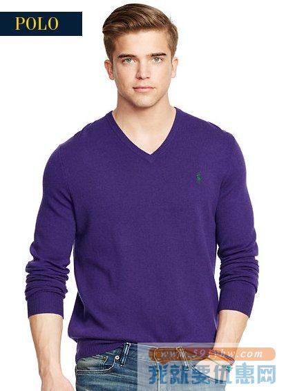 拉夫劳伦（Ralph Lauren）Wool V-Neck 多色可选Sweater男士V领羊毛衫