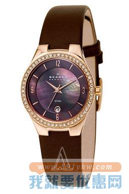 诗格恩（Skagen）630SRLD1女士施华洛世奇水晶时装腕表