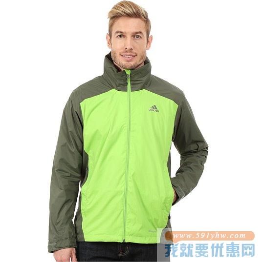 阿迪达斯（Adidas Outdoor）Wandertag 2-Tone绿色款 防风保暖外套