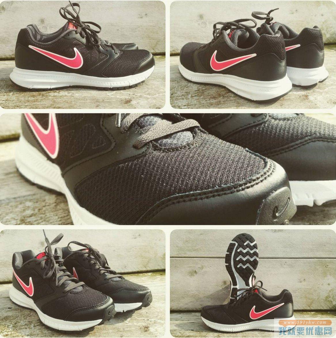 耐克（Nike）Downshifter 6女士休闲运动鞋 红黑配色