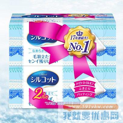 日本 Unicharm尤妮佳silcot新款省水化妆棉82枚2盒套装*3