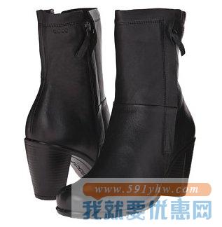 爱步(ECCO) Touch 75 Zip Boot女士真皮拉链短靴