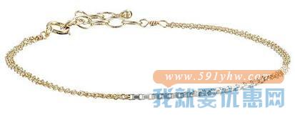 Dogeared Balance Silky Chain Bracelet女士时尚手链