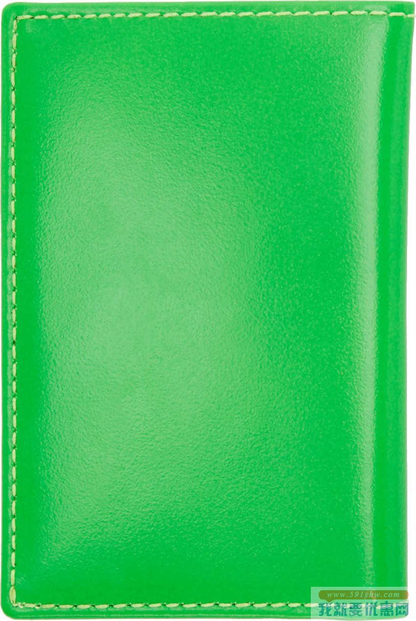 时装精们最爱的 Comme des Garçons Wallets 荧光绿撞色卡包 $95（约688元）