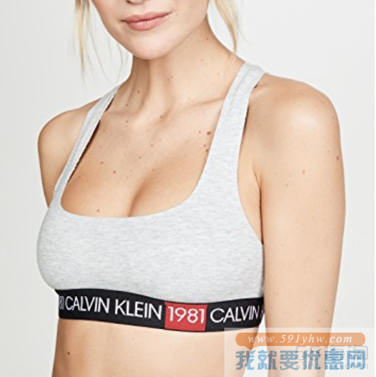Calvin Klein 休闲运动 Logo 内衣文胸 $16（约111元）