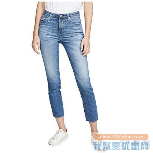 AG Isabelle 高腰直筒牛仔裤 $157.5（约1,091元）