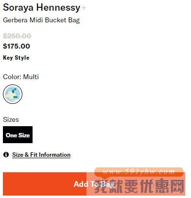 Soraya Hennessy 泫雅风针织单肩水桶包
